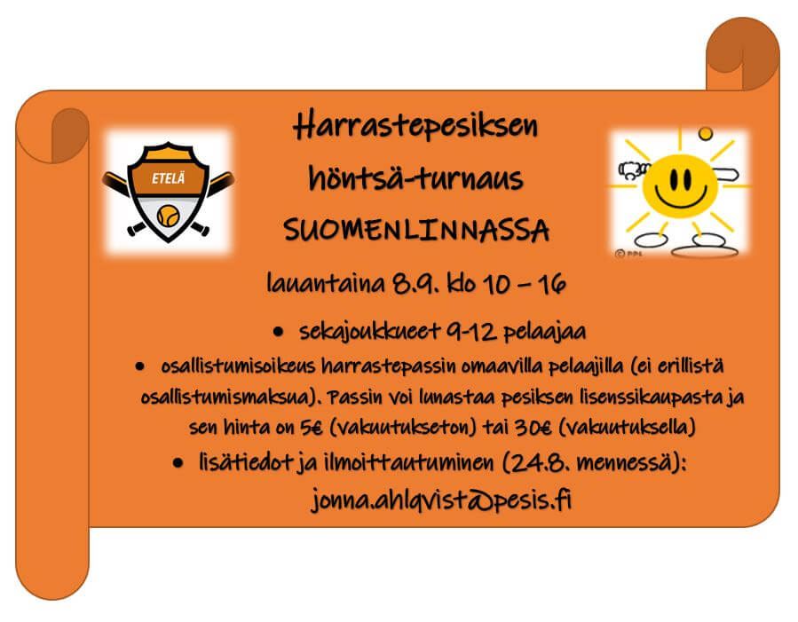 Pesistä Suomen kuvauksellisimmassa ympäristössä – Harrastepassilla Suomenlinnan turnaukseen 8.9.
