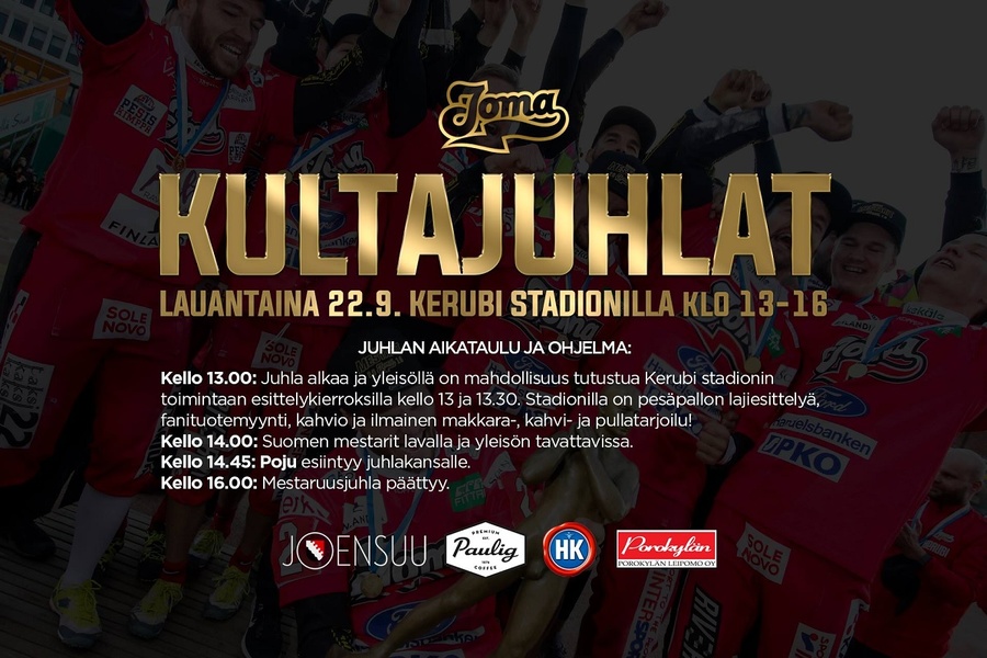 Kerubi Stadion täyttyy jälleen lauantaina – Joensuun Mailan mestaruusjuhlat kaikelle kansalle!