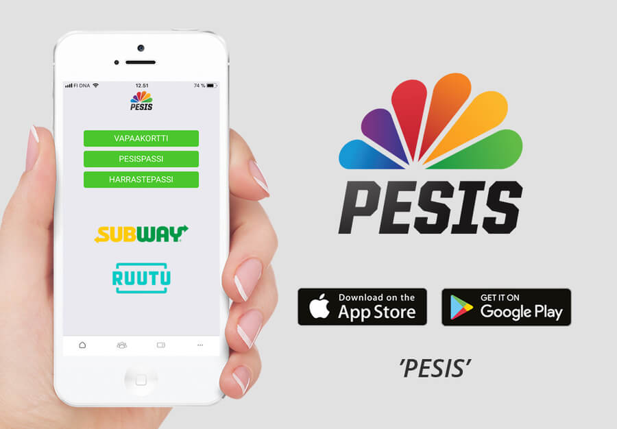 Uusi ”Pesis”-applikaatio siirtää vapaakortit digimuotoon