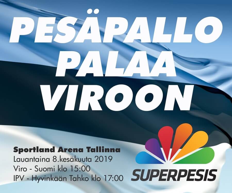 Pesäpallo palaa Viroon – otteluliput ja matkapaketit nyt myynnissä!