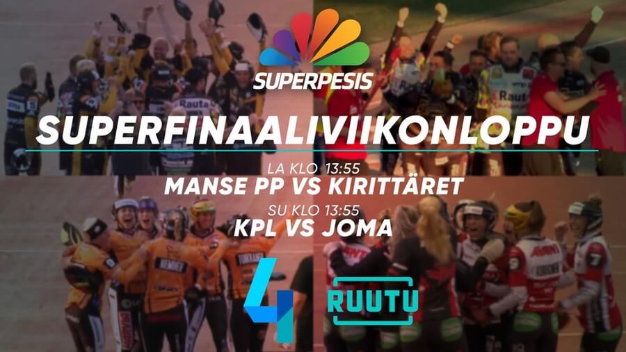 Superpesiksen viikonlopun finaalikamppailut suorina lähetyksinä Nelosella ja Ruudussa