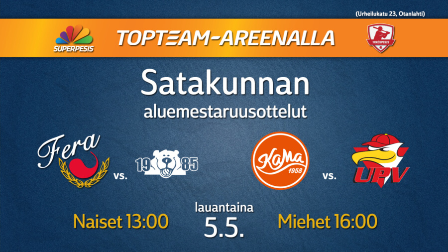 Satakunnan aluemestaruusturnaus: Miesten huippupesäpallo palaa Otanlahteen 10 vuoden tauon jälkeen