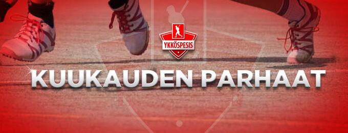 Jesse Eskelinen ja Jaana Marjamäki-Kekola Ykköspesiksen heinäkuun pelaajiksi