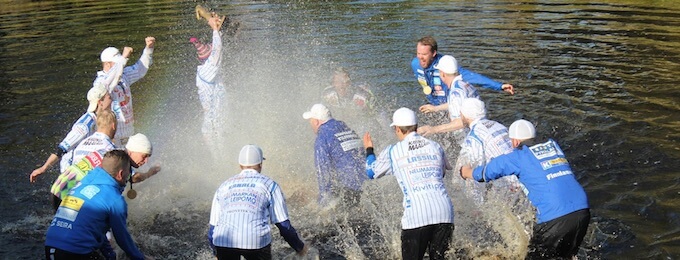 Villit mestaruusjuhlat – näin kaikuu islantilaisten Viikinki-huuto vimpeliläisittäin