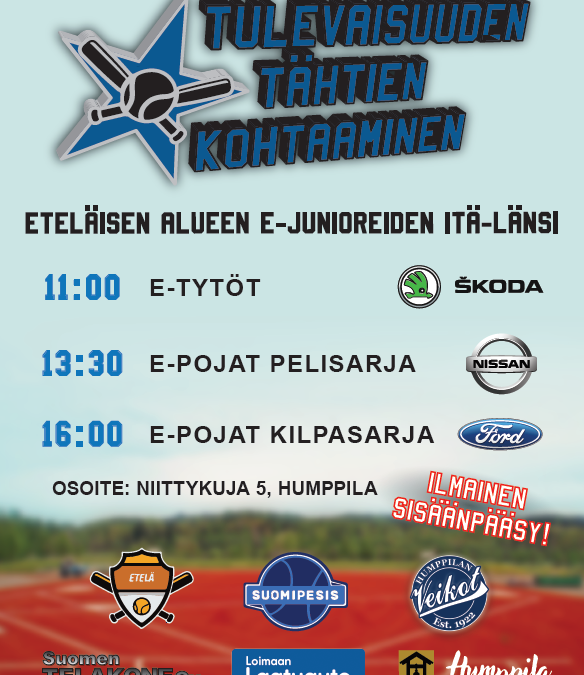 Eteläinen alue: E-junioreiden Itä-Länsi-valinnat