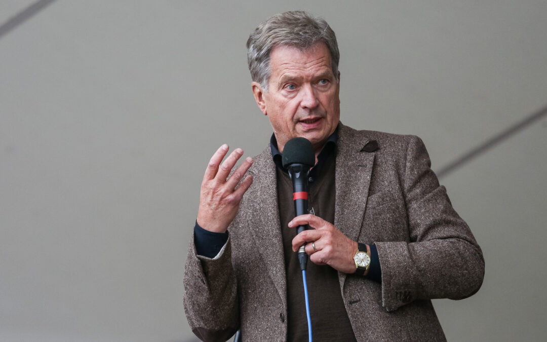 Tasavallan presidentti Sauli Niinistö toimii Porin Itä-Lännen suojelijana