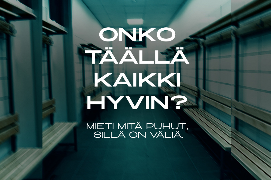 Paljaana sekä fyysisesti että henkisesti – pukukopissa pitää rakentaa luottamusta, eikä murtaa sitä!