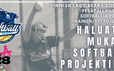 Pesäpalloileva tai softballia pelaava nainen/tyttöjuniori? Haluatko mukaan softball-projektiin?