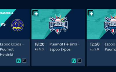 Kotimainen Superbaseball TV-aikaan